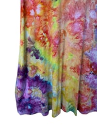 Image 4 of XXL Jersey Knit Pocket Tank Dress in Bright Blooms Ice Dye