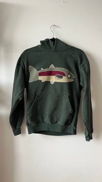 Image 1 of S- green trout hoodie 