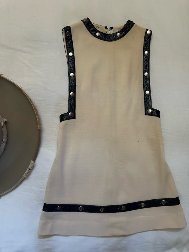 1960s white MOD mini 