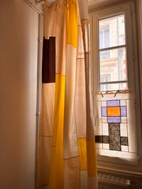 Image 1 of Rideau patchwork « Sunflower »
