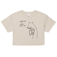 Image 6 of everyone is upset with me Women’s crop top