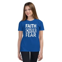 Image 2 of Faith Over Fear Youth Premium Tee