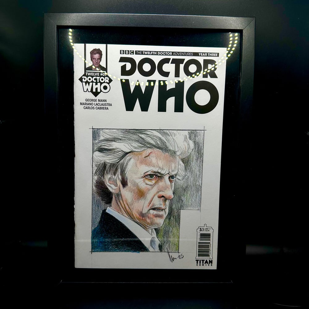Doctor Who: Twelfth Doctor Adventures Year Three #1 Blank Variant Sketch Cover (Framed)