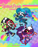 Image 3 of PREORDER - Hellish Pride Enamel Pin Set