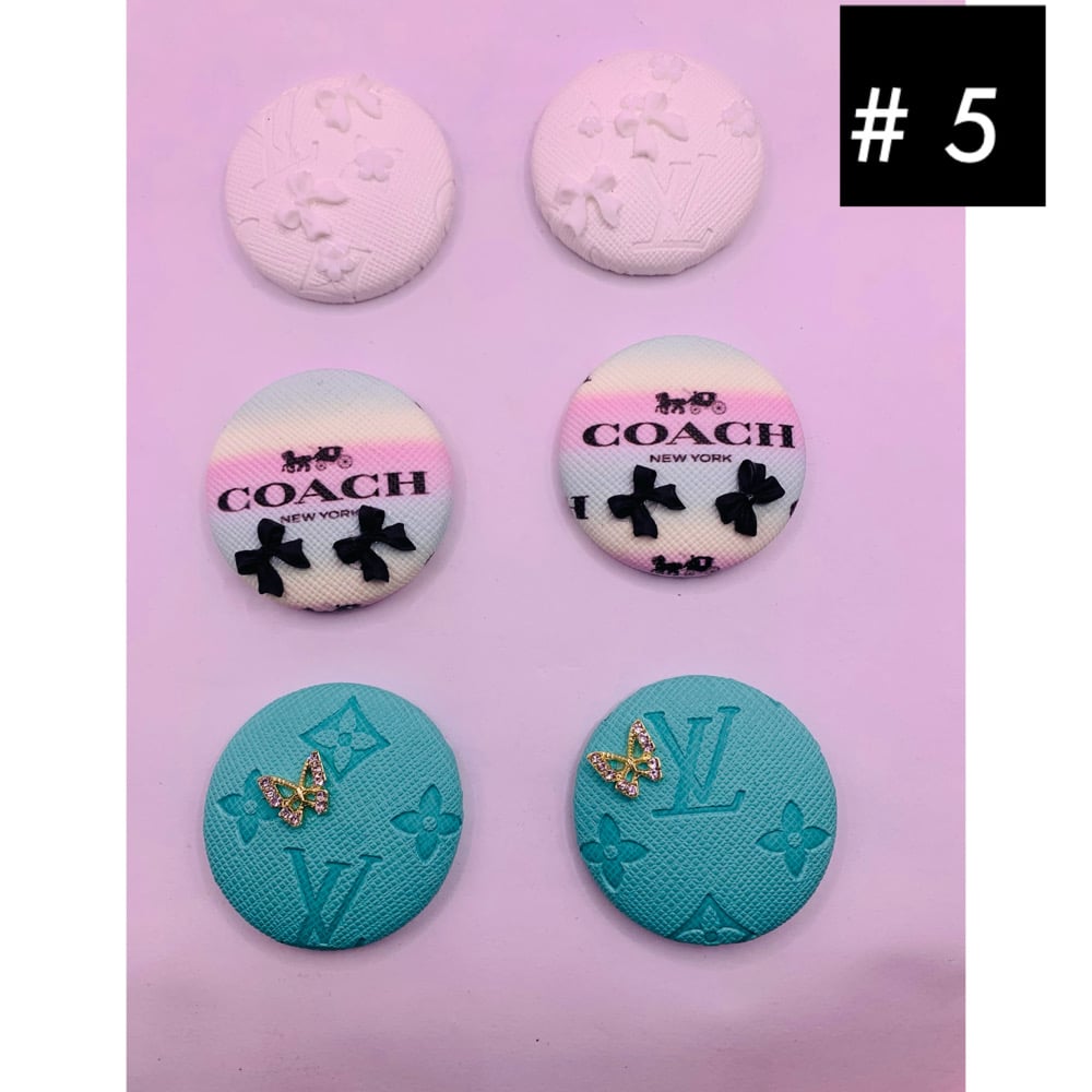 Image of Classy /Sassy Button earrings 
