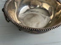 Image 5 of Vintage Silver Plate bowl with feet