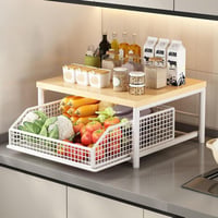 Image 4 of Kitchen Countertop Organizer Multi-Use Shelf for Microwave Spices Coffee Machine & Printer Kitchen a