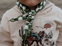 Green Checkered Wild rag