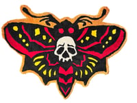 Image 2 of Deathshead moth wall hanger tapestry 