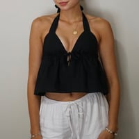 Image 1 of Babydoll Top / Black