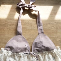 Image 4 of Babydoll Top / Brown Gingham