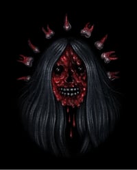 the blood woman is happy to see you - 5x7 print