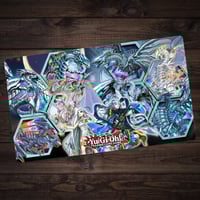 Image 1 of Blue-Eyes Hexagon Yu-Gi-Oh! Playmat