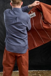 Image 11 of Paris worker Jacket - Rust *M available £380.00