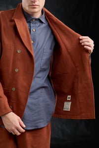 Image 13 of Paris worker Jacket - Rust *M available £380.00