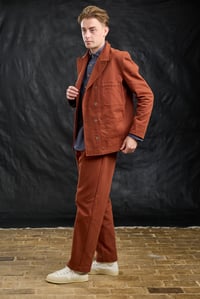 Image 22 of Paris worker Jacket - Rust *M available £380.00