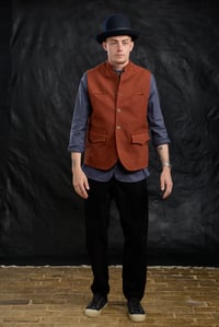 Image 1 of Paris Worker Gilet - Rust £265.00