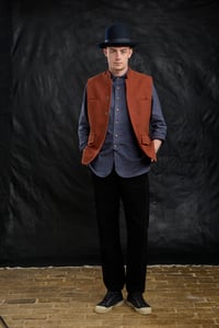 Image 7 of Paris Worker Gilet - Rust £265.00