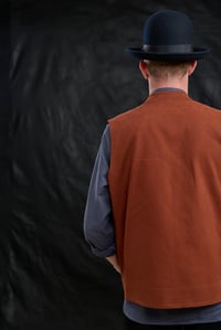 Image 18 of Paris Worker Gilet - Rust £265.00