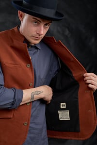 Image 20 of Paris Worker Gilet - Rust £265.00
