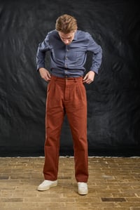 Image 10 of Club Trouser - Rust 