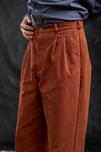 Image 5 of Club Trouser - Rust 