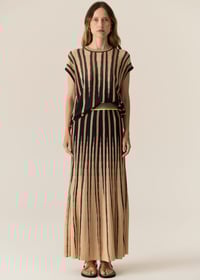 Image 1 of pol tedd knit tee ink / camel