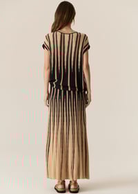 Image 3 of pol tedd knit skirt ink / camel