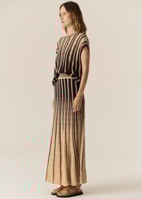 Image 2 of pol tedd knit skirt ink / camel