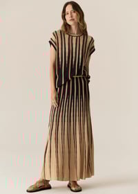 Image 1 of pol tedd knit skirt ink / camel