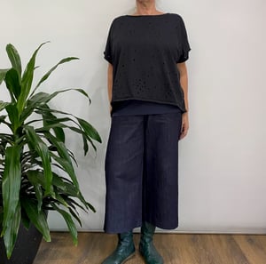 Image of Linea pants 4/5 - Blue Denim