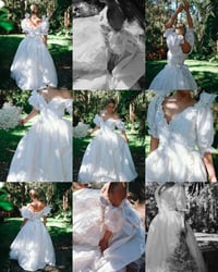 Image 3 of Vintage 80s 90s wedding dress with subtle beading