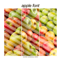 Image 1 of apple font