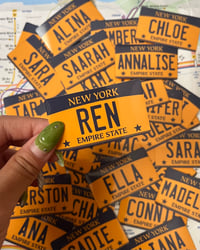 Image 2 of Custom Name License Plate Sticker