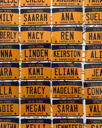 Image 4 of Custom Name License Plate Sticker