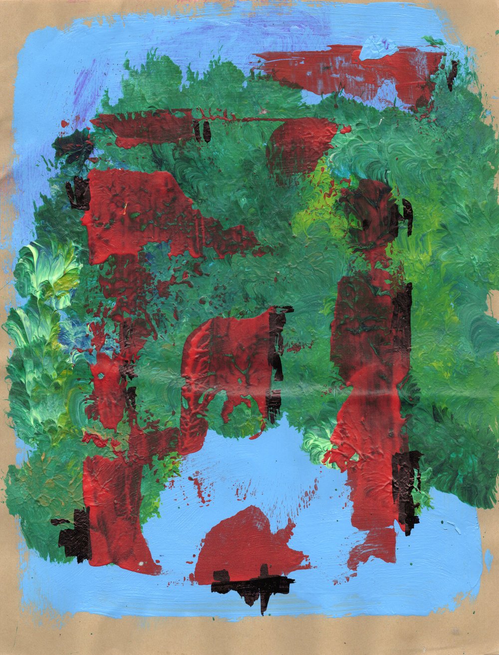 Image of ROADSIDE (original painted sticker)