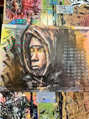 FLAMBOYANT / 1 of 1 HAND ALTERED / 8x11" 