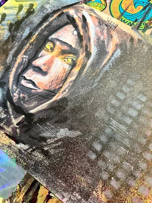 FLAMBOYANT / 1 of 1 HAND ALTERED / 8x11" 