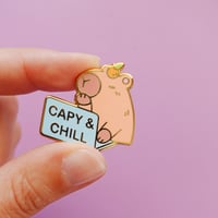 Image 1 of Pins - Capy & Chill
