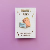 Image 2 of Pins - Capy & Chill