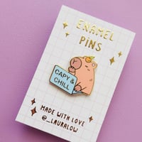Image 3 of Pins - Capy & Chill