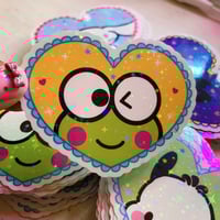 Image 2 of Keroppi Heart Sticker