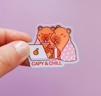 Image 1 of Sticker - Capy & Chill