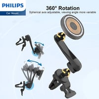 Image 3 of Philips Qi 15W Magnetic Wireless Charging Car and Desk Mount (DLK3539Q)