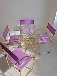 Image 4 of COMEDOR PLEGABLE DORADO, AÑOS 70