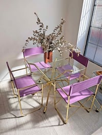 Image 3 of COMEDOR PLEGABLE DORADO, AÑOS 70