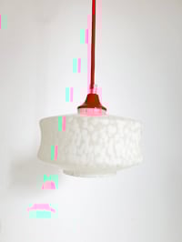 Image 1 of LÁMPARAS DE TECHO VIDRIO BLANCO, AÑOS 70