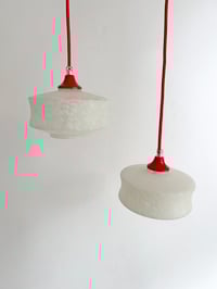 Image 7 of LÁMPARAS DE TECHO VIDRIO BLANCO, AÑOS 70