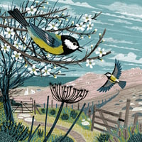 Image 2 of Watch Croft Great Tits Small Print