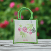 Image 1 of NEW! - Floral Jute Bags